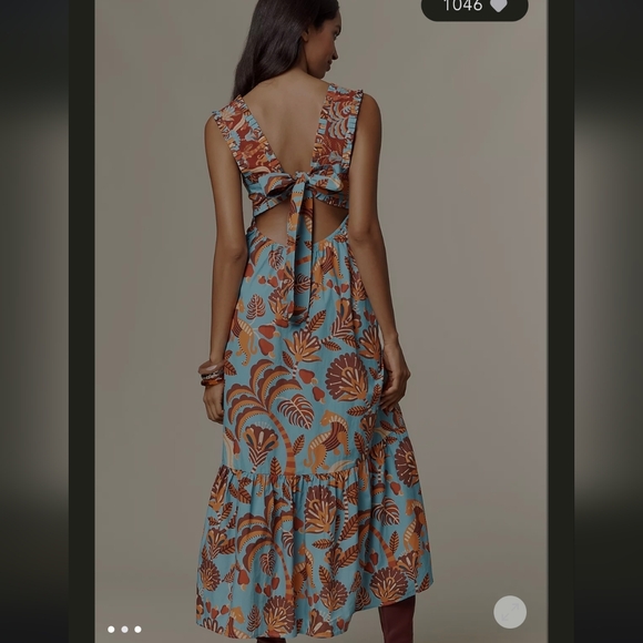 Farm Rio Square Neck Mididress - Picture 3 of 4